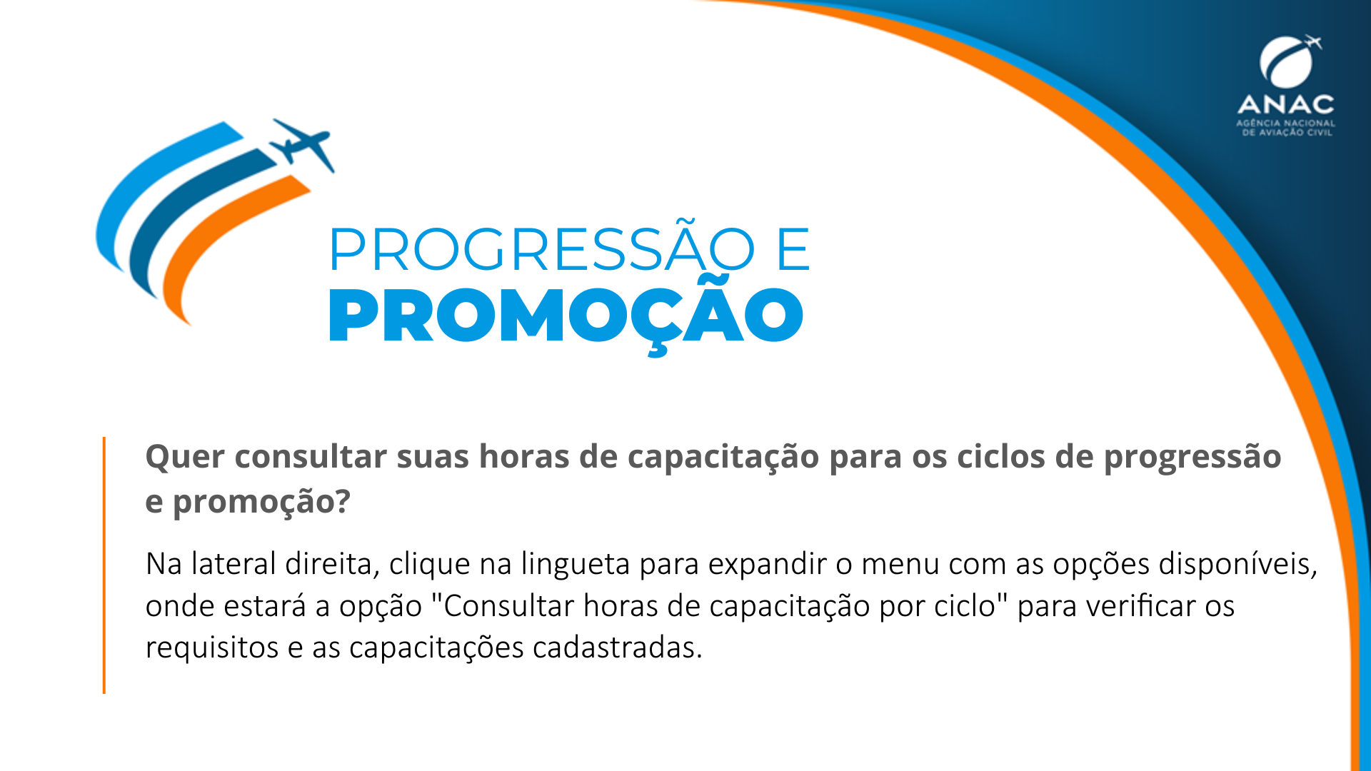 Orientações para consulta das capacitações por ciclo